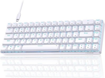 TMKB T68SE Gaming Keyboard, 60% Mechanical Keyboard, LED Backlit Ultra-Compac...
