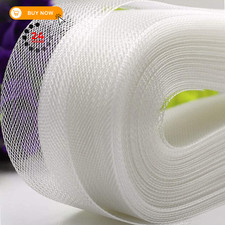 4 Inch 50 Yard Stiff Horsehair Braid for Polyester Boning Sewing 4inch, white