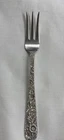 S. Kirk & Son Sterling Silver Repousse Fruit Cocktail Fork 30 grams 6” -Mono “W”