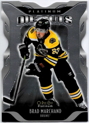 2021-22 O-PEE-CHEE PLATINUM DIE CUT #DC-12 BRAD MARCHAND BRUINS NM/MINT