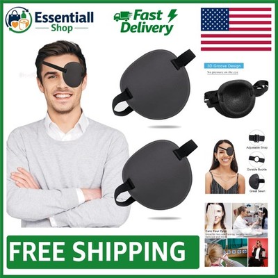2PCS Adjustable Medical Eye Patches - Comfortable 3D Design for All Ages