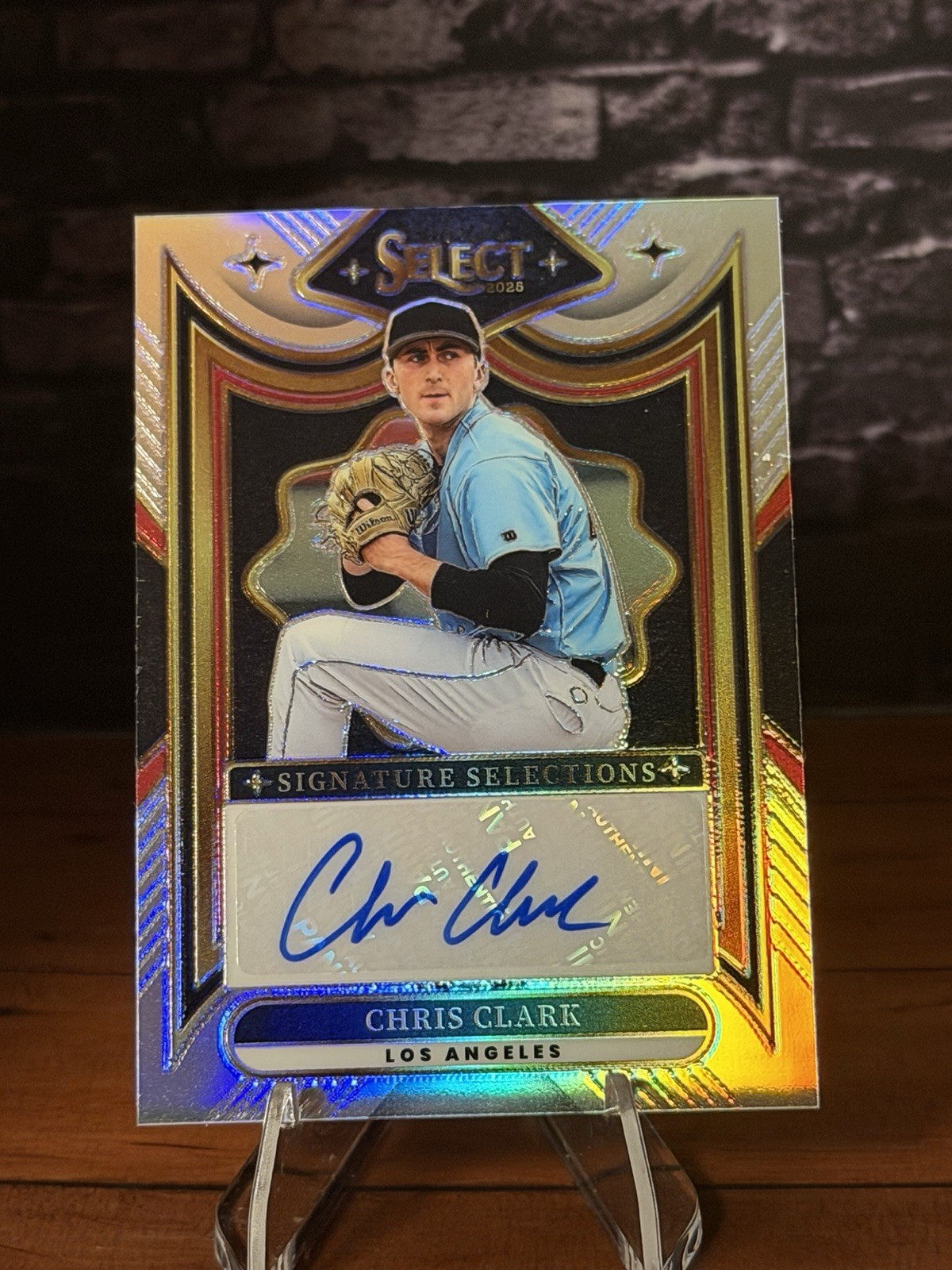 2025 Panini Select Chris Clark Signature Selections Auto #SS-CC Angels