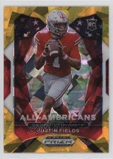 2021 Panini Prizm Draft Picks All-American Gold Ice Justin Fields #192 10nl