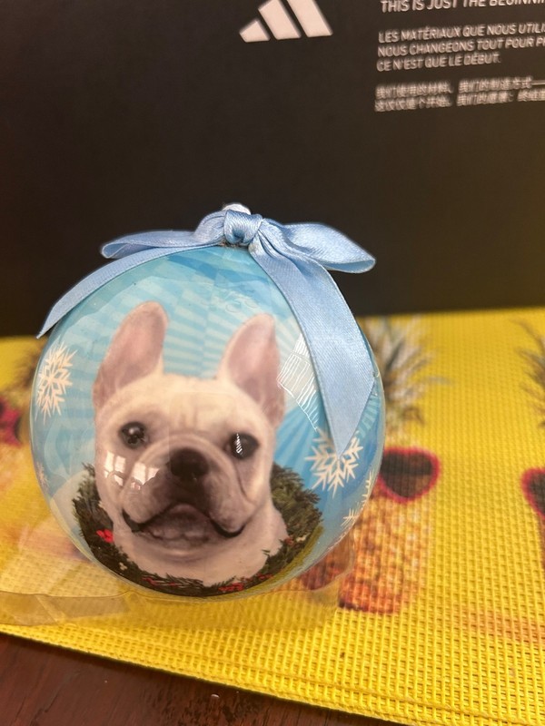NEW FRENCH BULLDOG CHRISTMAS TREE BALL ORNAMENT