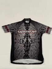 Vintage Cannondale BAD BOY Cycling Jersey Shirt 3/4 Zip Gray Black Men's M