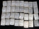 Lot Of 32 Valcambi Suisse 999 Fine Silver Gram Bars Loose From CombiBar (A)