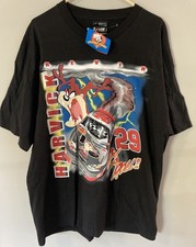 Vintage 2001 Kevin Harvick Taz Devil NASCAR T Shirt XL Deadstock Black Tee NWT