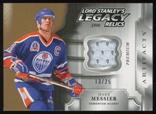 2018-19 UD Artifacts Lord Stanley's Legacy Relics Premium Patch Mark Messier
