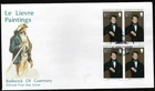 1¢ WONDER'S ~ LE LIEVRE PAINTINGS CACHET GUERNSEY FDC BLK4 1980 P. LE LIEVRE~F33