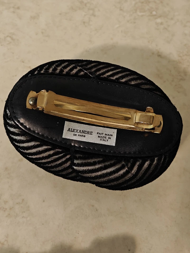 Clip de pasador fascinador de cabello Alexandre De Paris hecho en Italia Foto 3 de 4