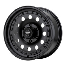 15x8 American Racing AR62 Satin Black Wheels 5x5 (-19mm) Set of 4
