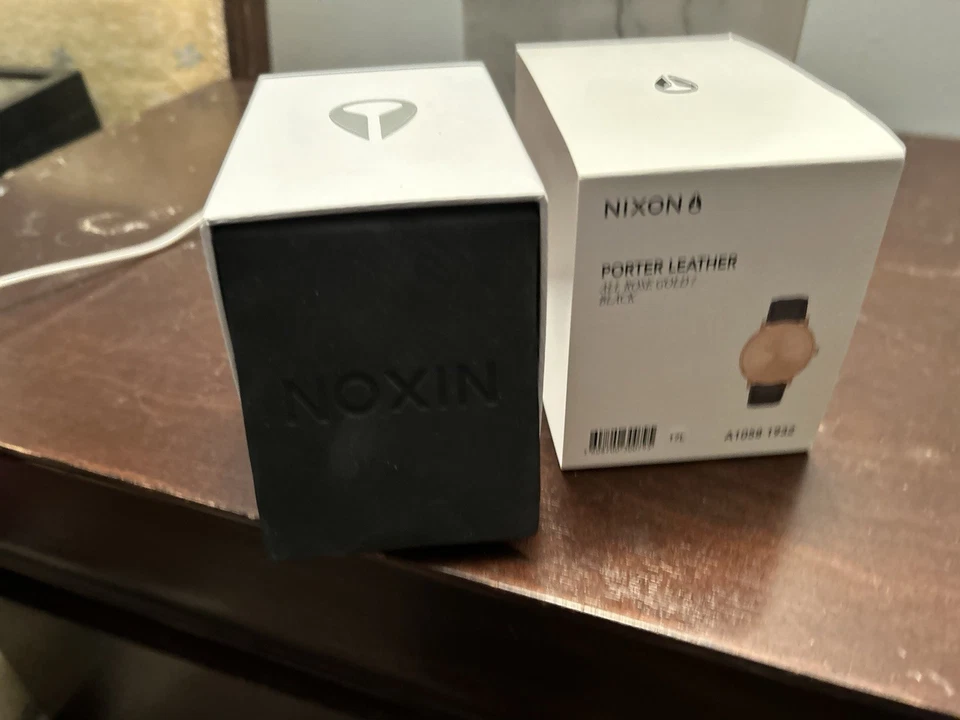 Reloj Nixon Porter Cuero Todo Oro Rosa\Negro 40mm Acero Inoxidable A1058-1932 Foto 3 de 4