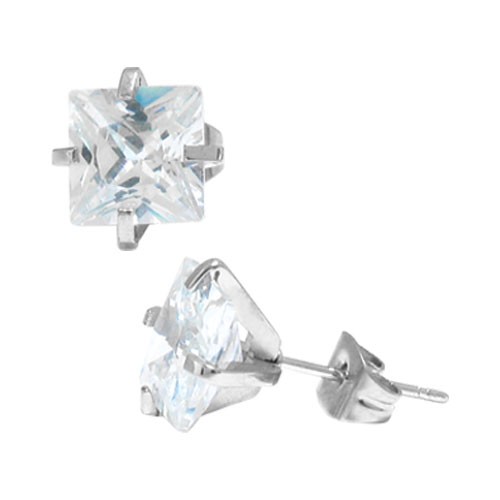 Цирконий Klassisch 316L Edelstahl Ohrringe Stecker mit