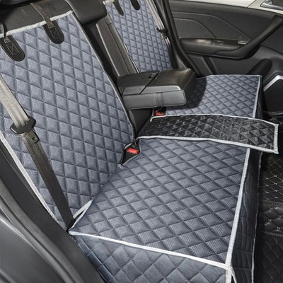 Autositzbezug für Hunde, , Rutschfest, Universal Fit, Grau, Polyester