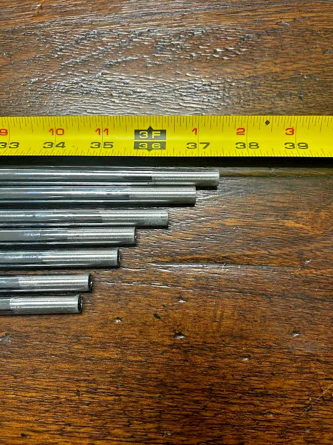 (7) 4i-PW Shaft lot, NS Pro Modus 120 X-Stiff, Standard Length, USED Pullouts
