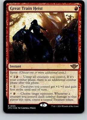Great Train Heist | Outlaws of Thunder Junction OTJ 125 | FOIL | NM | MTG