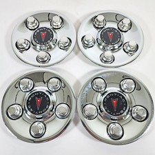 2002-2005 Pontiac Grand Am 6557 Chrome Wheel Rim Center Caps 9593499 Set4