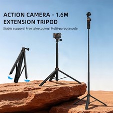 Telescopic Selfie Stick Tripod One-Key Extension Pole for DJI Pocket 4P/Action 6