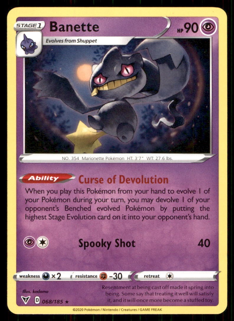 Pokémon TCG Pokémon Banette Banette Rare Regular