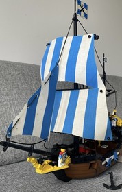 Vintage 80s-90s Pirate Lego Ship 6274 Caribbean Clipper 100% Complete
