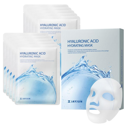 JAYJUN Hyaluronic Acid Hydrating Mask (10 Sheets) - 8-Layer Moisture Technology