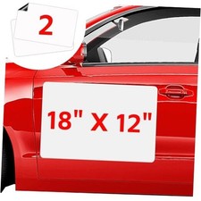 2 Pack Blank Car Magnets, 18" x 12" Car Door Magnets Signs, 18"x12"-2 PACK