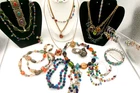 Vintage Jewel Tone Costume Jewelry Lot of 24 Treska Premier Designs Avon Napier