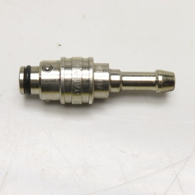 Staubli 8mm ID Hose x 17mm Male Quick Connect Full Flow Straight Fitting