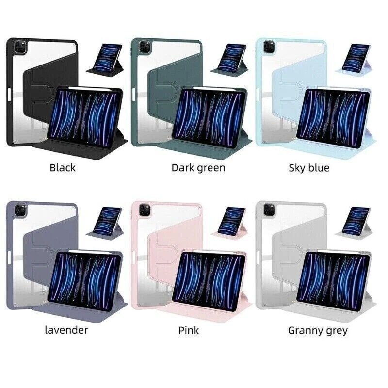 For iPad 11/10/9/8/7th Mini 7 Air Pro 2025 Stand Case Shockproof Flip Cover Skin - Image 2 of 4