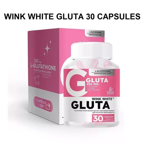 WINK WHITE Gluta Whitening Skin Care Supplement For Youthful glow Skin 30 Caps - Picture 6 of 6