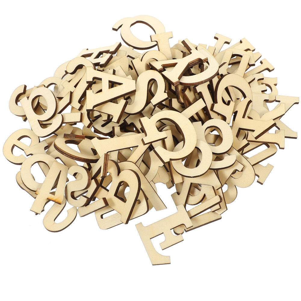 552 Piece Unfinished Wood Letters | 0.75 Inch Uppercase & Lowercase Craft Letters