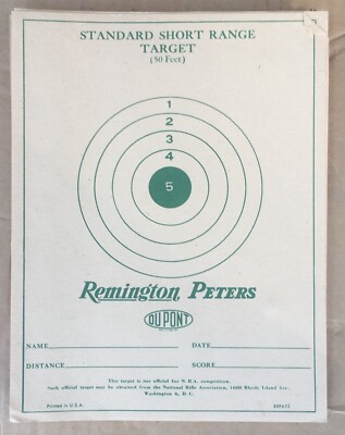 11 x REMINGTON PETERS Original Sighting-In Vintage 50 Foot Target Lot