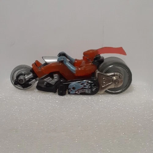 Used Hot Wheels Hoodlum 2003 Motorcycle Racing Toy Big Rear Wheel Vintage?