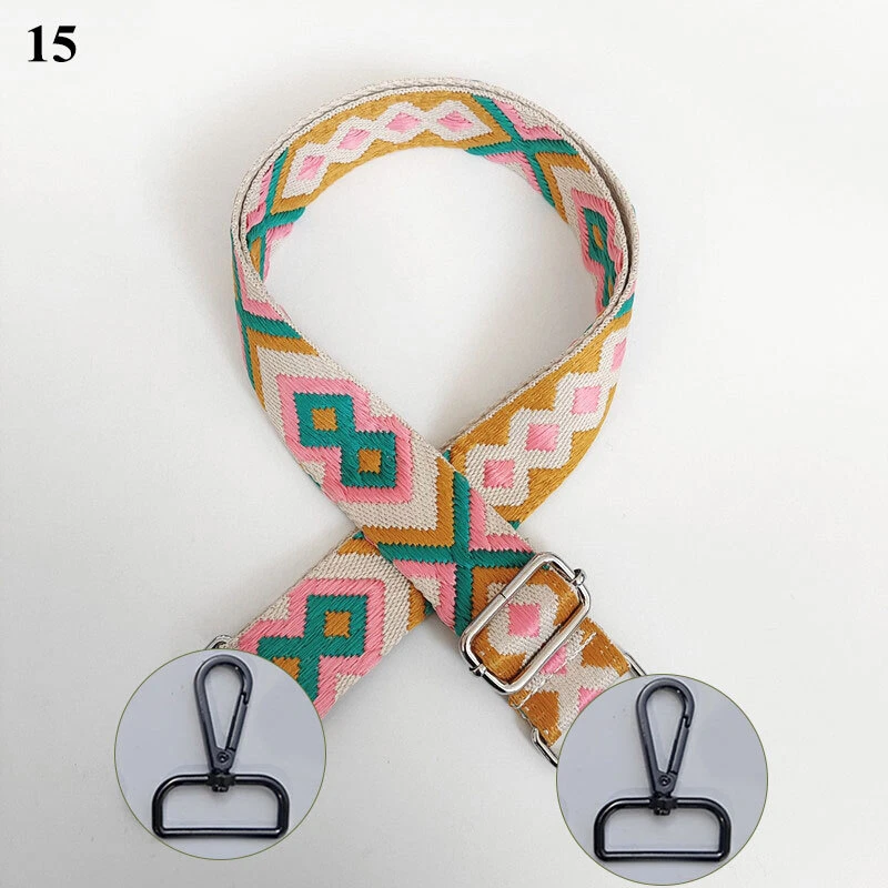 Colorful Wide Ethnic Style Bag Belt Casual Accessory  