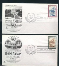 UN SC # NY 77-78 Chaillot Palece, Paris FDC . Artcraft  Cachet