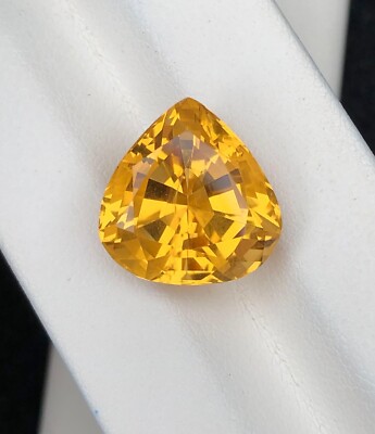 9.85 Cts Natural Mandarin Citrine Heart Shape loose Gemstone From Brazil