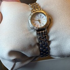 Image of NEW In Box Olivia Burton Ladies Mini Silver Dial Watch Silver Strap Very Small