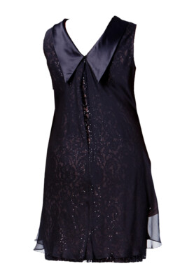 Sl Fashions Plus Size Sequined Lace Chiffon-Overlay Dress - Gray 18W