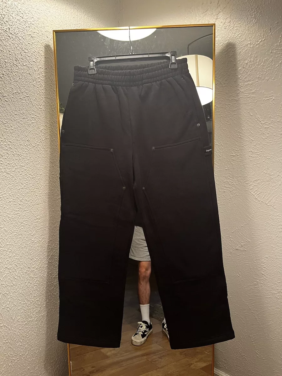 Supreme Double Knee Painter Sweatpant Black Size Small Brand New SS23
