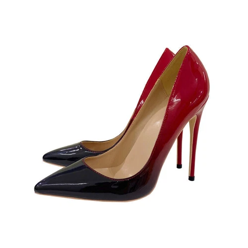 Sexy Damen-Pumps 12 cm hochhackig spitz zulaufend modische Stilettos Partyschuhe - Bild 3 von 20