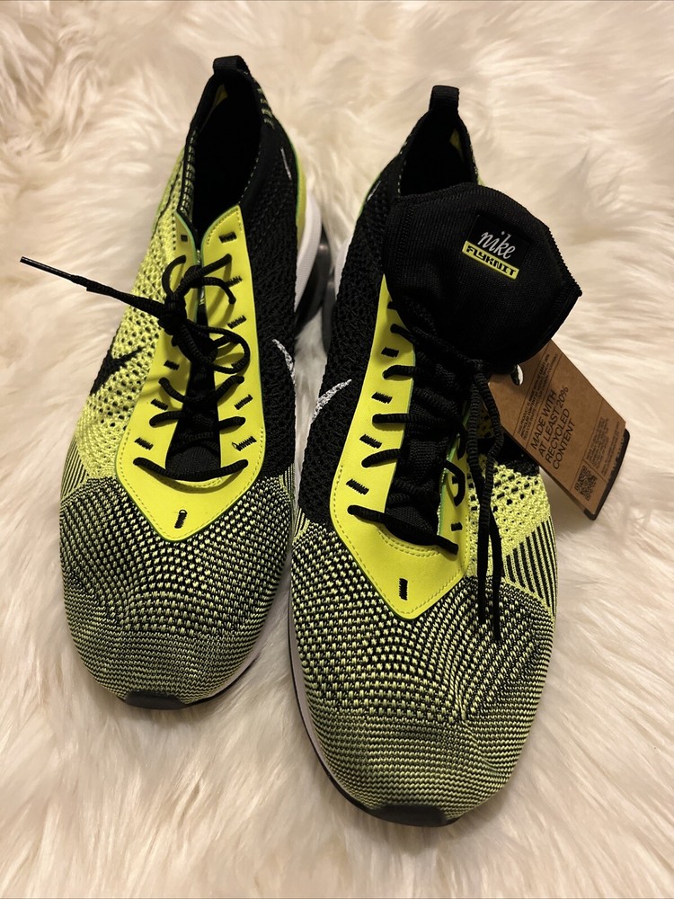 Nike Air Max Flyknit Racer Volt Black White Sequoia Mens Shoes Size 14 FD4610-700