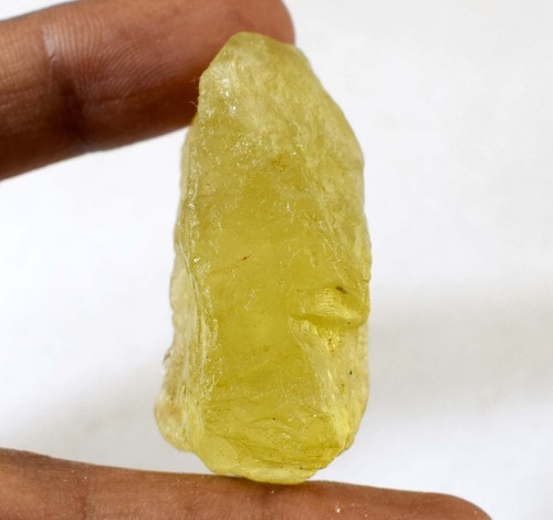 82.30 Ct Natural Lemon Topaz 38 x 17 mm Reiki Gemstone Rough Certified E12342 - Picture 6 of 7