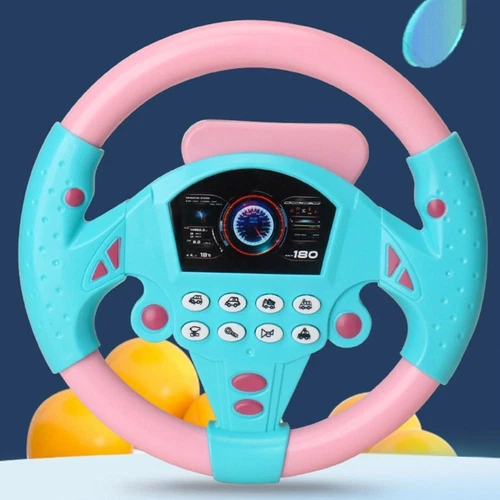 Montessori Simulation Steering Wheel Toys Simulate Driving Car Toy Kids Toys - Picture 4 of 14
