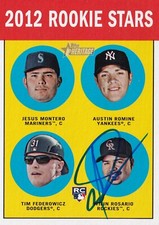 WILIN ROSARIO SIGNED AUTO'D 2012 TOPPS HERITAGE CARD 324 COLORADO ROCKIES KBO