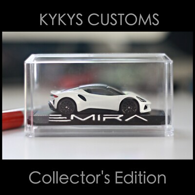 KYKYS Collector's Edition - Hot Wheels Lotus Emira in White w/ Case