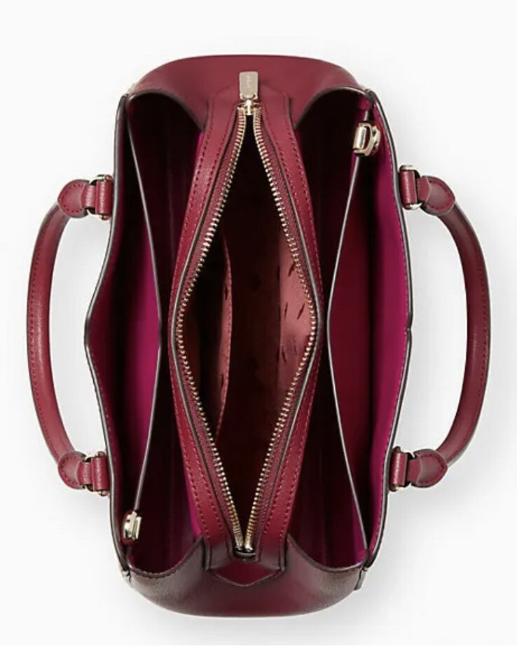 Kate Spade Leather Tippy Triple Small Compartment Satchel Handbag - Main Image