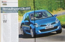 Original 2006 RENAULT RENAULTSPORT CLIO SPORT 197 Autocar mag road test No 4765
