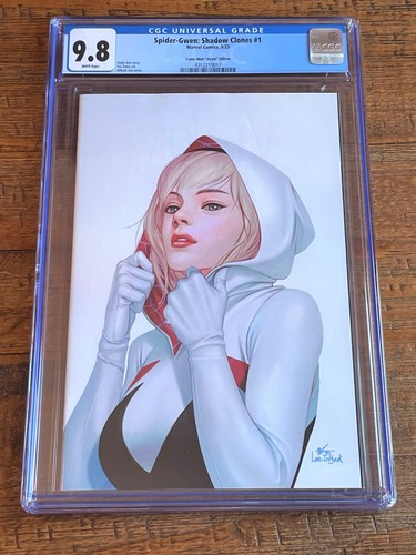 SPIDER-GWEN SHADOW CLONES #1 CGC 9.8 INHYUK LEE SDCC EXCL WHITE VIRGIN VARIANT-B