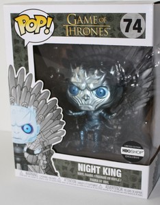 night king on throne metallic