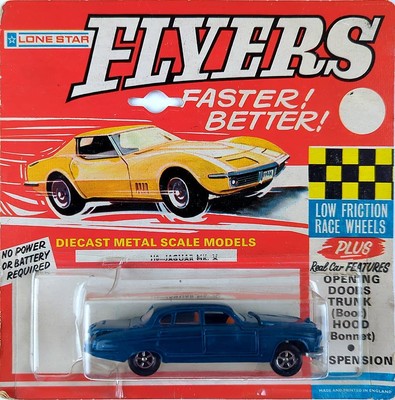 FLYERS 1:64 Jaguar MK X Die Cast, factory sealed on card, Lone Star